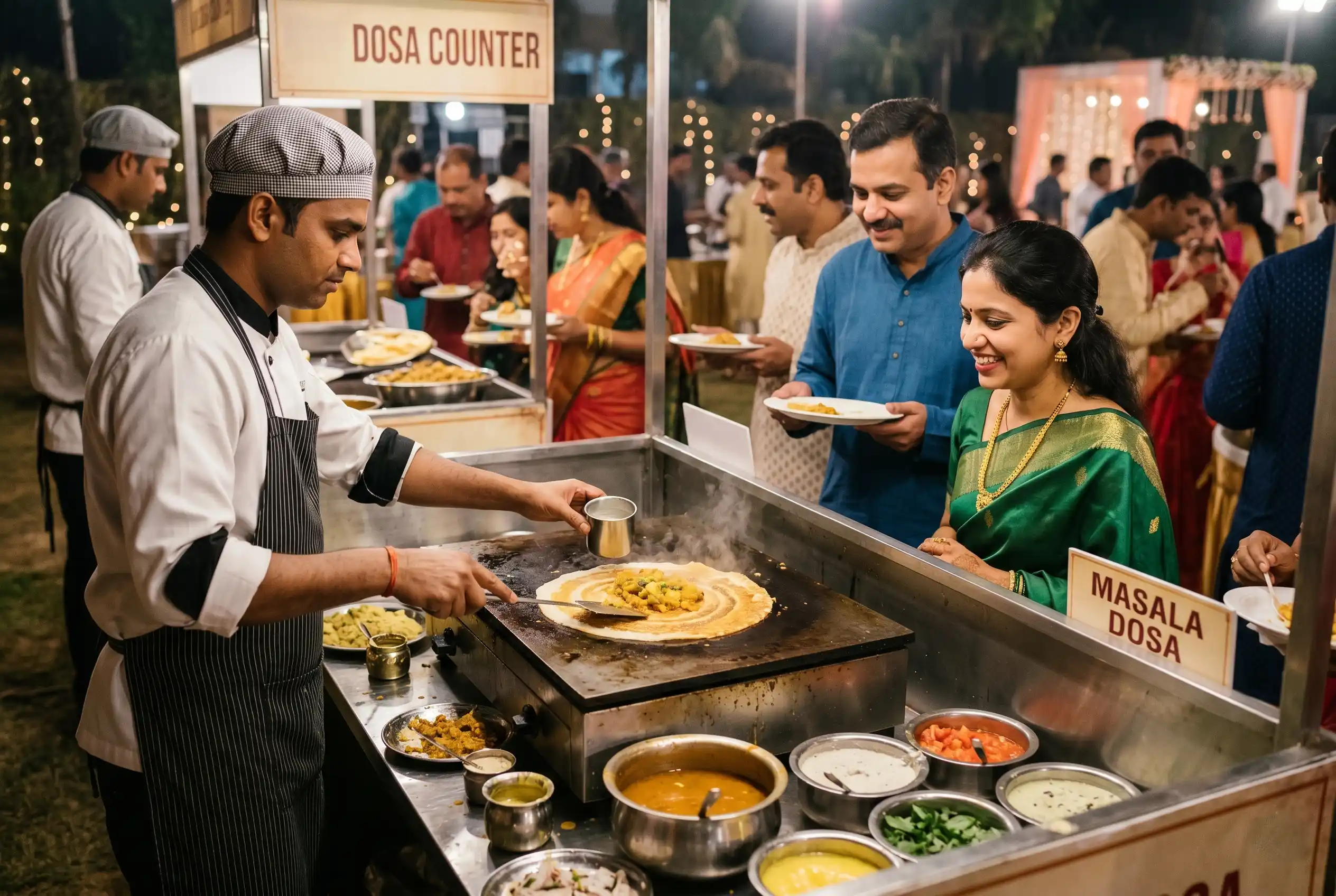 South Indian dosa counter